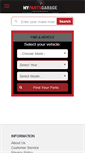 Mobile Screenshot of mypartsgarage.com